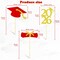 Graduation Decorations 2026-36 PCS Graduation Cupcake Toppers - 2026 Graduation Party Decorations - Mini Cake Decorations for Class of 2026,Diploma, 2026, Grad Cap Set (Red)